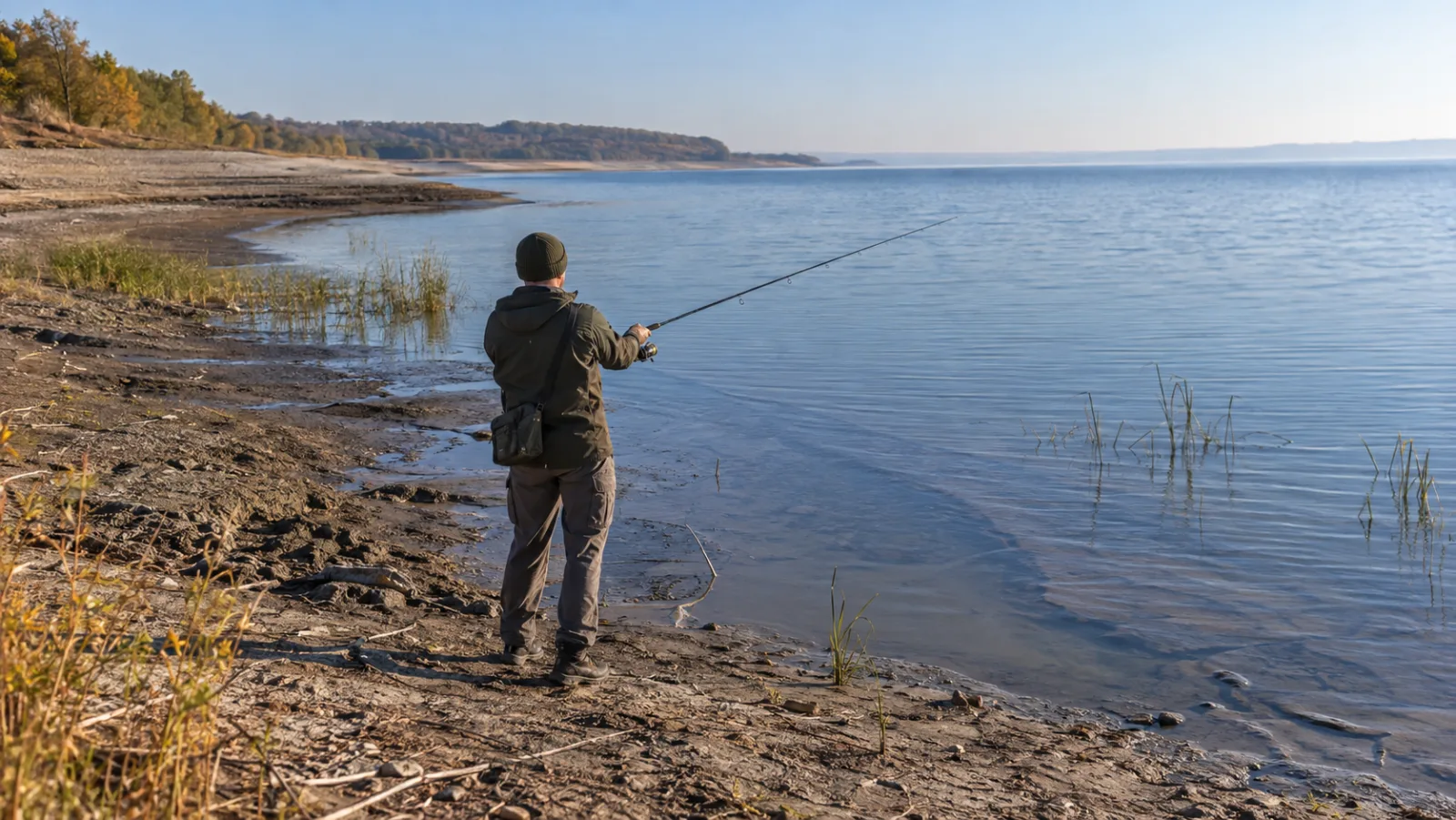 Падає рівень води: де шукати хижака на осінньому водосховищі